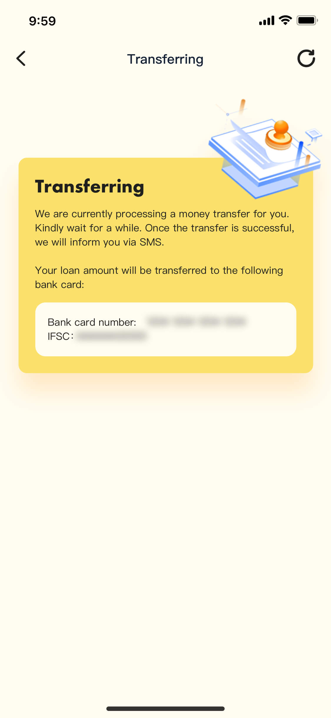 Secure bank transfer